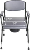NEW Retails $250, PEPE Mobility Commode Chair for Seniors with Padded Frame (Up to 363 Lbs), Portable Toilet Bedside Bucket, Stool Adults, Chamber Pot Elderly