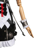 NEW Retails $100, Vaianie Ellen Joe Cosplay Costume Game Costume Women Maid Dress Uniform Girls Apron Outfits Halloween Carnival Costume, Full Set, No Tail, Sz L, Fits Medium