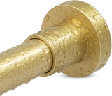 NEW Retails $45, YNL Gold Shower Curtain Rod 32-80 Inch(2.7-6.6ft), Non Slip, Never Rust, No Drill Stainless Steel Spring Tension Shower Rod, Telescoping Curtain Rod for Bathroom Window Living Room