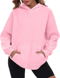 NEW Retails $60, Vidifid Womens Oversized Hoodie Pullover with Pocket, Pink, Fits Medium