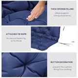NEW Swing Replacement Cushions 2-3 Seater, Outdoor Bench Cushion with Backrest, Waterproof Porch Swing Cushion, Thick Garden seat Cushion Sofa mat for Recliner Wicker Lounger Pad, Retails $95