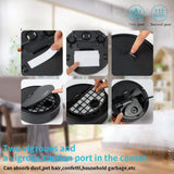 NEW Battery Operated Mini Robot Vacuum Cleaner, Sweeping Robot, Ultra Slim Quiet, Cleans Hard Floors, low pile carpet, WHITE