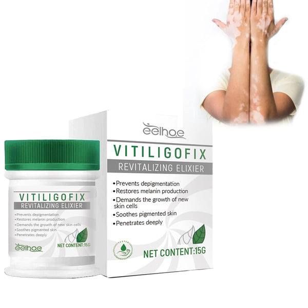 NEW Vitiligo Fix Revitalize Elixir Vitiligo Treatment Cream Natural White Spot Remover Treat Vitiligo Soothing Cream Leukoplakia Relief for Reduce White Spot (Color : 2PCS) - Exp. 08/01/2026 - Retails for $53+ USD!