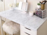 NEW DUOFIRE Privacy Window Film Marble Film Static Cling Glass Film No Glue Anti-UV Window Sticker Non Adhesive for Privacy Office Meeting Room Bathroom Living Room (17.7in x 78.7in) DS001