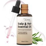 NEW Sealed, Hair Growth Oil for Hair & Scalp Care: Rosemary Castor Blend Enhances Thickness, Daily Nourishment for Men & Women, BB: 04/28