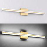 NEW Retails $93, SOLFART Dimmable Bathroom Vanity Light Fixtures Over Mirror Modern LED Vanity Light Fixtures 31.9 Inch Golden Led Lights