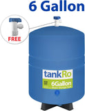NEW Retails $100, GTS6 6 Gallon Water Storage Tank – RO Pressurized Tank, Blue, 12" x 12" x 17.50"