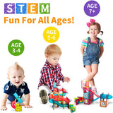 NEW Marble Run Magnetic Building Blocks Toys 110 PCS Educational Construction Learning Kit Play Set for Kids Boys Girls 3 4 5 6 7 8 Years Old