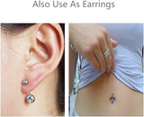 NEW Ghome 15 PCS Assorted Colors Belly Button Ring Surgical Steel Hypoallergenic Lead and Nickel Free,14 Gauge Navel Piercing Body Jewelry