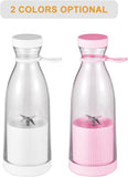 NEW Hosioe Portable Mini Electric Blender 420ml Juicer Cup 6 Blades for Smoothie Milkshake Juice Baby Food Built-in Rechargeable Battery for Travel Sports Kitchen Office Outdoors, White