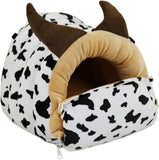 NEW LeerKing Guinea Pig Bed Rat Hamster Ferret Cute Giraffe Bed Cage Accessories for Chinchilla Bearded Dragon Hedgehog Sugar Glider, White XL