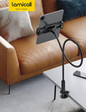 NEW Gooseneck Tablet Holder, iPad Holder for Bed - Lamicall Flexible Arm Stand for Bed, Desk Table Clamp Mount for iPad, Pro, Air, Kindle, Kindle fire, Switch, Galaxy Tablet, iPads Accessories, 4.7-11"