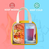 NEW Vikuces Lunch Bag for Women and Men, Insulated Lunch Box Cooler Tote Bags Thermal Bento Bags, Kids Reusable Smiley Lunch Boxes with Waterproof for Work, School, Travel and Picnic (Grey)