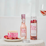 NEW Spa Gifts for Women, Travel Size Birthday Gifts for Women, BFF LOVE 6Pcs Spa Gift Set, Rose Gift Baskets, Bath Kit with Essential Rose Oil, Bath Salt, Soap, Natural Petals