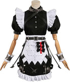 NEW Retails $100, Vaianie Ellen Joe Cosplay Costume Game Costume Women Maid Dress Uniform Girls Apron Outfits Halloween Carnival Costume, Full Set, No Tail, Sz L, Fits Medium