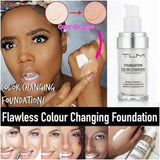 NEW TLM Colour Changing Foundation - Flawless Coverage, Lightweight Formula, Adapts to Skin Tone, Hides Wrinkles & Lines, Hydrating & Long-Lasting, BB Cream Makeup Base Concealer Cover
