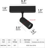 NEW Retails $80, SCON Non-Dimmable Spotlight Lamp for XTB106 Recessed Magnetic Track Lighting System, 48V LED Ceiling Downlight Wall Light (7W/3000K-Warm White/24°/Ra93) Adjust NODIM/0-10V/TRIAC/ELV/DALI-MONO CCT
