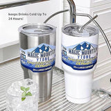 NEW 30oz Black Stainless Steel Water Bottle Thermos Tumbler Keep Drink Cold Hot Vacuum Flasks Mugs Coffee Cups Car Bottle, Straw Not Included