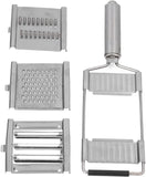 NEW Vegetable, Pro Onion Chopper Stainless Steel, Kitchen Vegetable Slicer Dicer Cutter Easy Cleaning with 3 Interchangeable for Salad Potato Carrot Garlic Kitchenware