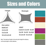 NEW Retails $160+, Large 13 Ft X 19.6 Ft UV Water Resistant Oxford Cloth Rectangle Sun Shade Sail Awning Shade for Outdoor Garden Patio Party, Bright Pink! Easy Install
