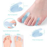 NEW Bunion Relief Sleeves Bunion Pads Brace Cushions Toe Straightener with Silicone Gel Big Toe and Pinky Separator Spacer Hallux Valgus Relief Kit Pack (Large)