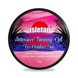 NEW Isletan Intensive Tanning Gel Peach, Tanning Gel for Outdoor Sun, 200G! Quick Results