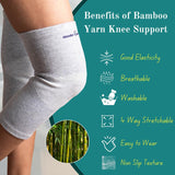 NEW Wonder Care Bamboo Knee Sleeves for Men/Women, Knee Support for Running, Gym, Badminton, Sports, Compression Knee Sleeves, Perfect Knee Brace for Knee Pain and Enhanced Comfort (M)