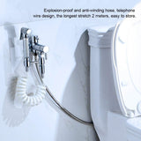 NEW Yunnyp Plastic PVC Spring Shower Hose, ABS Spring Flexible Shower Hose for Water Plumbing Toilet Bidet Sprayer Bathroom