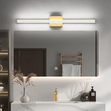 NEW Retails $93, SOLFART Dimmable Bathroom Vanity Light Fixtures Over Mirror Modern LED Vanity Light Fixtures 31.9 Inch Golden Led Lights