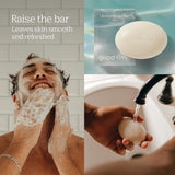 NEW Retails $14, GOOD TIME Gentle Cleansing Face Bar Award Winning - Fragrance-Free, Moisturizing & Skin-Protective - Plastic Free - Suitable for All Skin Types - Single