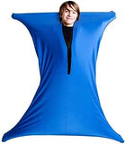 NEW Sensory Body Sock for Kids, Full-Body Wrap Stretchy Body Sox to Relieve Stress for Children with Autism, Anxiety (Blue, Sz L Height 140-160CM)