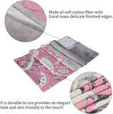 NEW Alynsehom Tapestry Mandala Wall Hanging Decor Pink Gray Indian Hippie Bohemian Flower Gypsy Decoration Beach Blanket Dorm Room Bed Sheets (M: 59"x52")