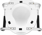 NEW Retails $110, PEPE Mobility Raised Toilet Seat with Handles 4 Inch (Fits Round and Elongated Toilets up to 15"), Toilet Seat Riser for Seniors, 300 lbs Capacity