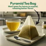 NEW Tozzy Organic Ashwagandha Tea – 100 Count, Plant-Based Pyramid Tea Bags – Packaging May Vary, BB: 07/28