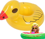 NEW Floating Drink Holder - Inflatable Floating Cup Holder for Pool - Cute Decor Tray Outdoor Toys for Kids Adults Summer Swimming Spa Beer Beach Party Lake River Poolside, includes 1 Holder