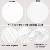 NEW 7.2x7.2ft Back to The 90's Backdrop Round Hip Hop Graffiti Brick Wall Retro Radio Fashion Photography Background for 90s Theme Party Decorations Circle Arch Photo Shoot Props
