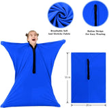 NEW Sensory Body Sock for Kids, Full-Body Wrap Stretchy Body Sox to Relieve Stress for Children with Autism, Anxiety (Blue, Sz L Height 140-160CM)