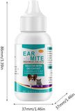 NEW Sealed Dogs Earmite Pet Ear Canals Cats Earmite Oil Ear Mitetreatment For Dogs And Cats Pet Ear Wash Pet Ear Cleaners, BB: 11/28