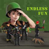 NEW ViiKONDO Action Figure Playset 1/18 Scale 4pcs US Firefighter 3.75inch Figurine Firemen Accessory