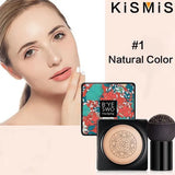 NEW KISMIS 1Set Long Lasting Water Proof Mushroom Head Air Cushion, CC Cream BB Foundation Cream Moisturizing Concealer Air Cushion Foundation Make-up Concealer Makeup