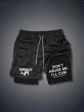 NEW Siirigo Don’t Abuse Me - 2 in 1 Men's Gym Performance Shorts, Sz XS (Fits up to 30inch waist), Retails $54