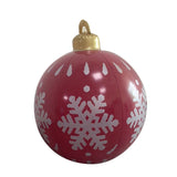 NEW Giant Christmas Inflatable Ball, 23.6 inch Outdoor Christmas PVC Inflatable Ball Large Huge Decor Xmas Christmas Tree Ornaments Holiday Decorations for Yard Garden Home, Pump Not Included