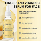 NEW 1pc Ginger Vitamin C Facial Serum, Daily Brightening Moisturizing Glow Serum, Reduce Facial Dark Spots BB: 09/26