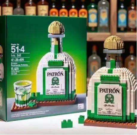 Alcohol Bottle Building Blocks, No. 2376/12, Tax Included