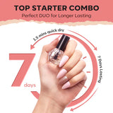 NEW Modelones Nail Polish Kit with 3 Classic Colors (5ml), Remover Pads and Treatment Oil, Gossip