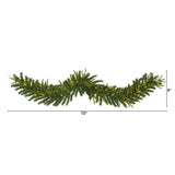 NEW The Holiday Aisle 6 Ft. Lighted Faux Pine Garland with 35 clear lights- Retails for $79+!