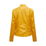 NEW Retail $174+ Women's Ultra Soft Faux leather jacket Sz XL in a beautiful vibrant shade of yellow