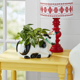 NEW The Pioneer Woman Farmhouse 12 Inch Cow Planter, Ceramic, plant NOT included