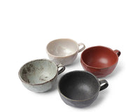 NEW MIYA Boulder Latte Ceramic Mug Set - 7ct - 5.25" x 2.25" x 2.25"h - 8oz capacity! See Pics for actual item! Retails $74+