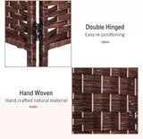 HOMCOM 6 Panel Woven Wicker Room Divider Privacy Screen, product was used to stage homes, great condition! Retails $150+